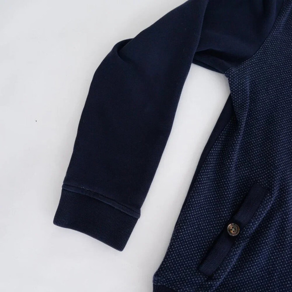 Ted Baker London Navy Cotton Blend Button Up Cardigan Sweater Size 5 - Picture 9 of 10